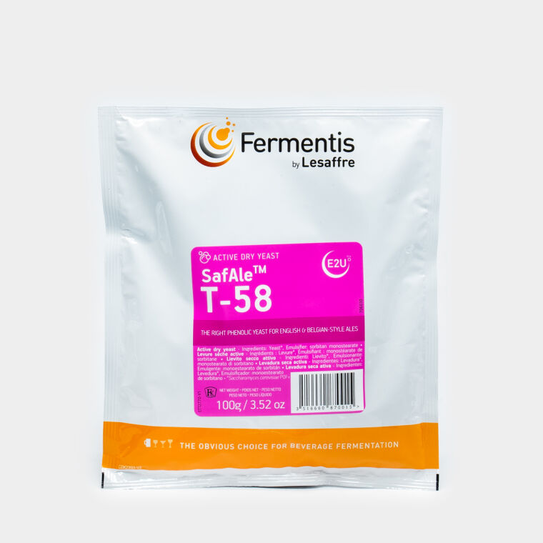 Дрожжи SafAle T-58 Fermentis 100 грамм для пшеничного пива